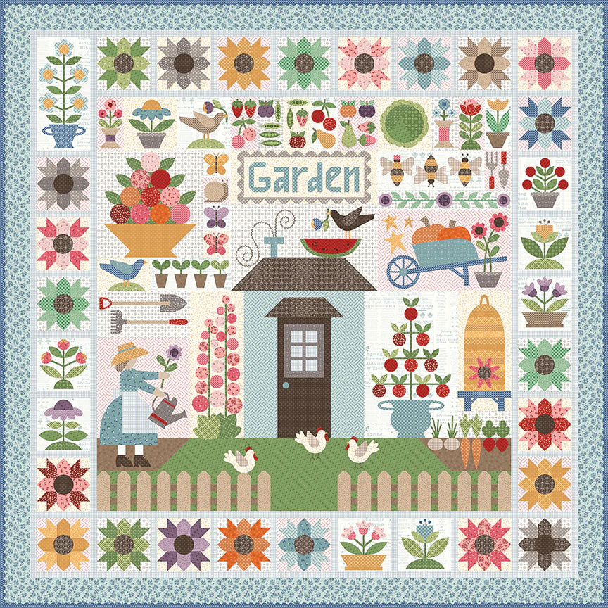 PATTERN, TOMATOES (Calico Quilt Seeds) Quilt Pattern By Lori Holt – The Singer Featherweight Shop