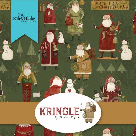 Layer cake "Kringle", Teresa Kogutt, Riley Blake Designs, Patchworkstoff, XMAS