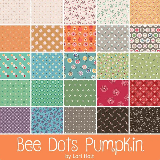 Patchworkstoff "Bee Dots", Fb. Denim, Lori Holt, Riley Blake Designs