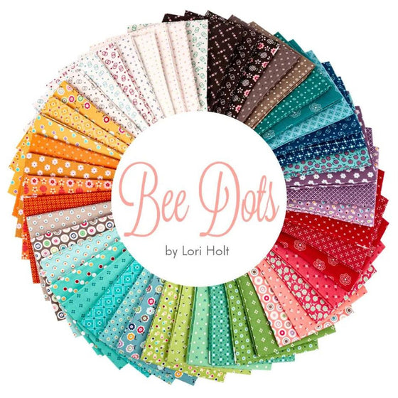 Patchworkstoff "Bee Dots", Fb. Plum, Lori Holt, Riley Blake Designs