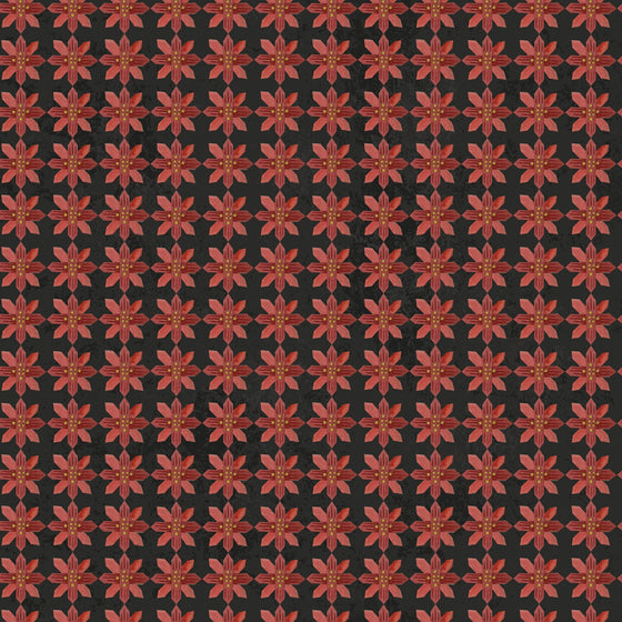 Patchworkstoff "Kringle", Charcoral, Teresa Kogutt, Riley Blake Designs, XMAS