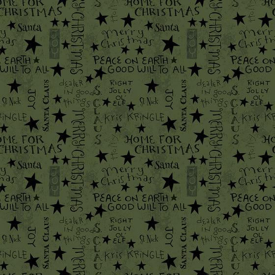 Patchworkstoff "Kringle", Green, Teresa Kogut, Riley Blake Designs, XMAS