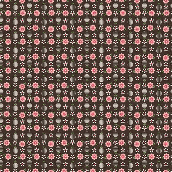 Patchworkstoff "Bee Dots", Fb. Raisin, Lori Holt, Riley Blake Designs