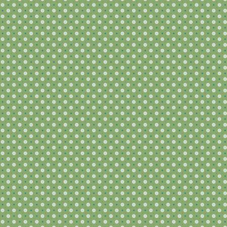 Patchworkstoff "Bee Dots", Fb. Basil, Lori Holt, Riley Blake Designs