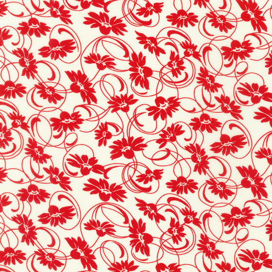 Patchworkstoff "Daisy's Redwork", Debbie Beaves, Robert Kaufman Fabrics