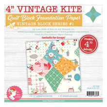  Foundation Paper 4" Vintage Kite, Lori Holt, It's Sew Emma