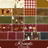 Patchworkstoff "Kringle", Gold, Teresa Kogutt, Riley Blake Designs, XMAS