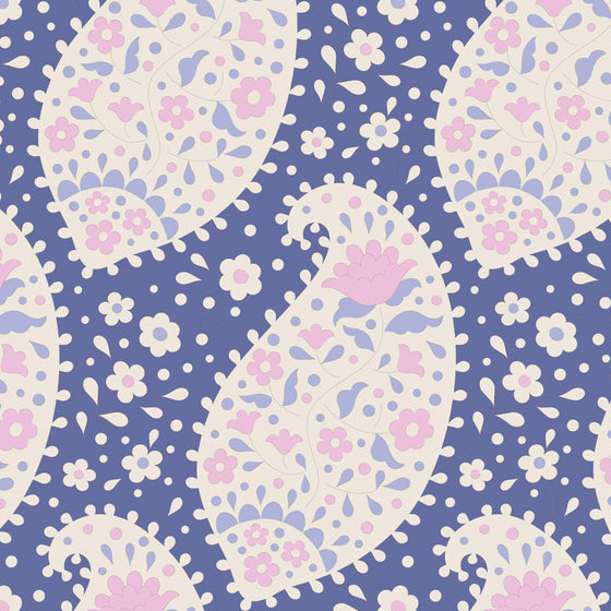 Patchworkstoff "Teardrop Blueberry",Plum Garden, Tilda Fabrics