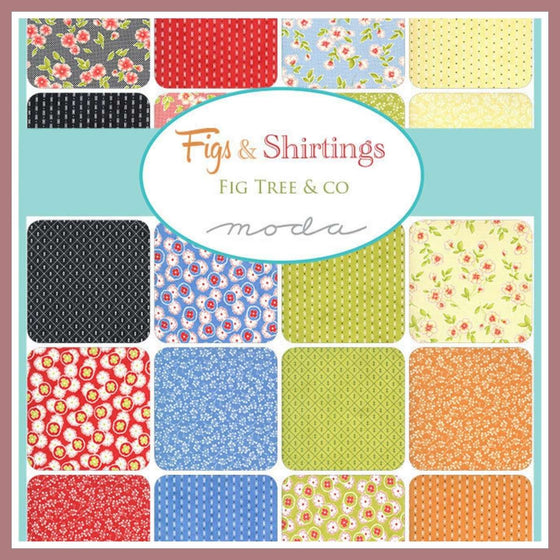 Patchworkstoffe "Figs & Shirtings",Jelly Roll