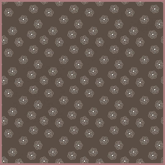 Patchworkstoff "Bee Basics", Blossom, Fb. Raisin, Lori Holt