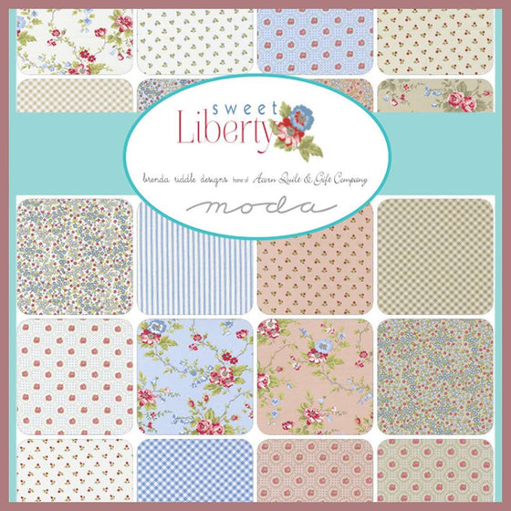 Sweet Liberty Patchworkstoff, Brenda Riddle for Moda Fabrics, Charm Pack